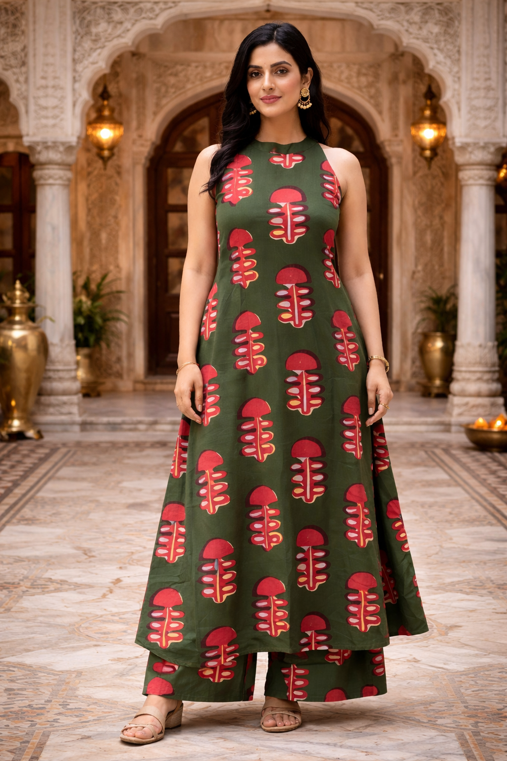 Flared Kurta Pant Set