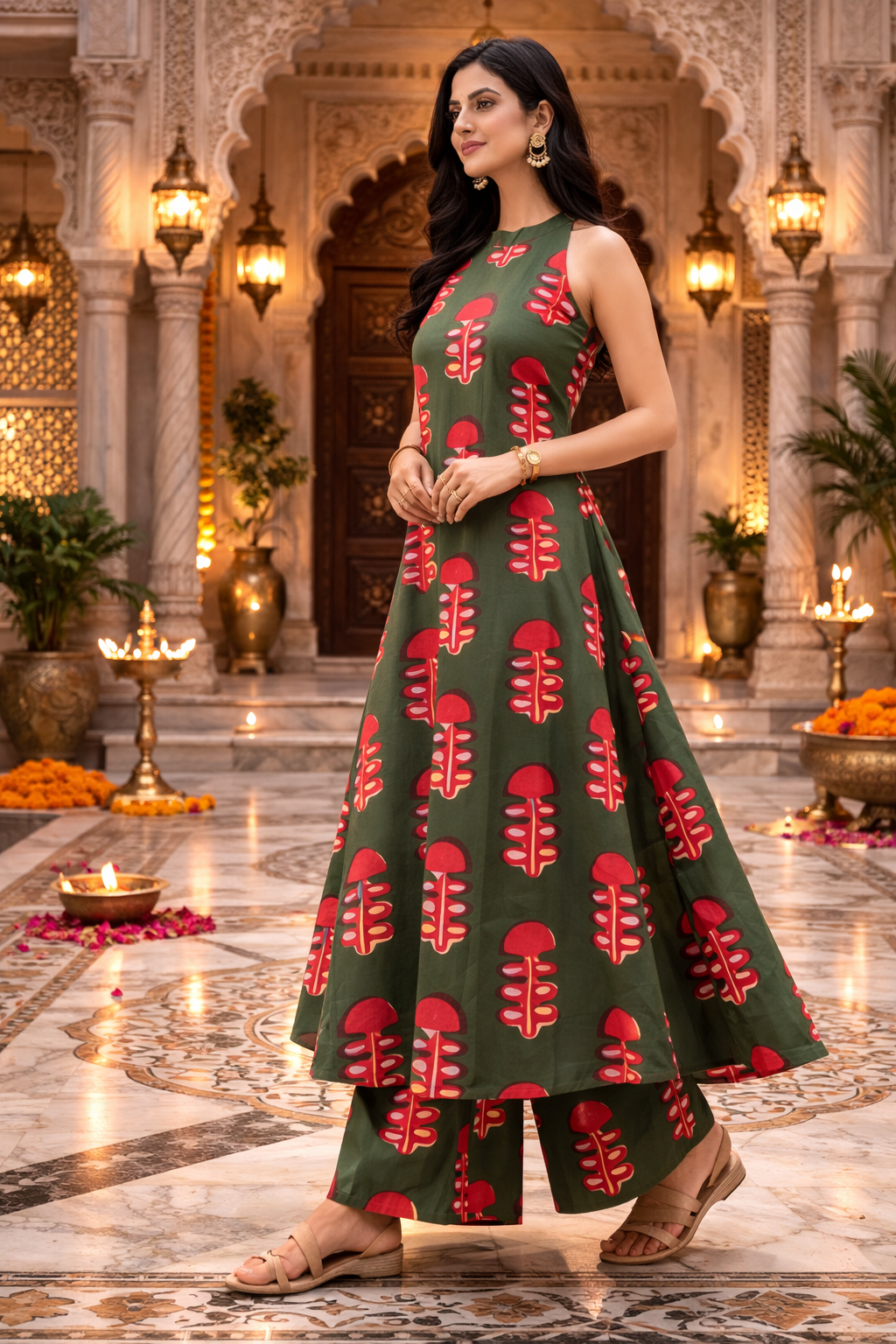 Flared Kurta Pant Set
