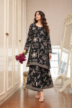 Noir Botanica Palazzo Set
