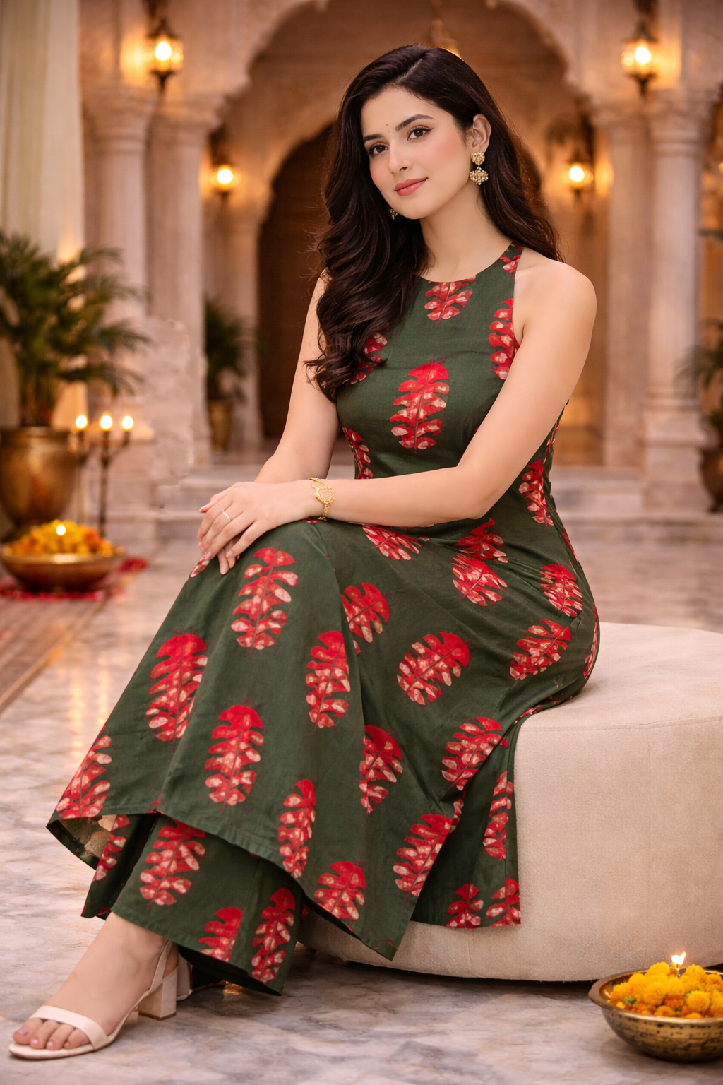 Flared Kurta Pant Set