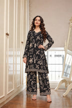 Noir Botanica Palazzo Set
