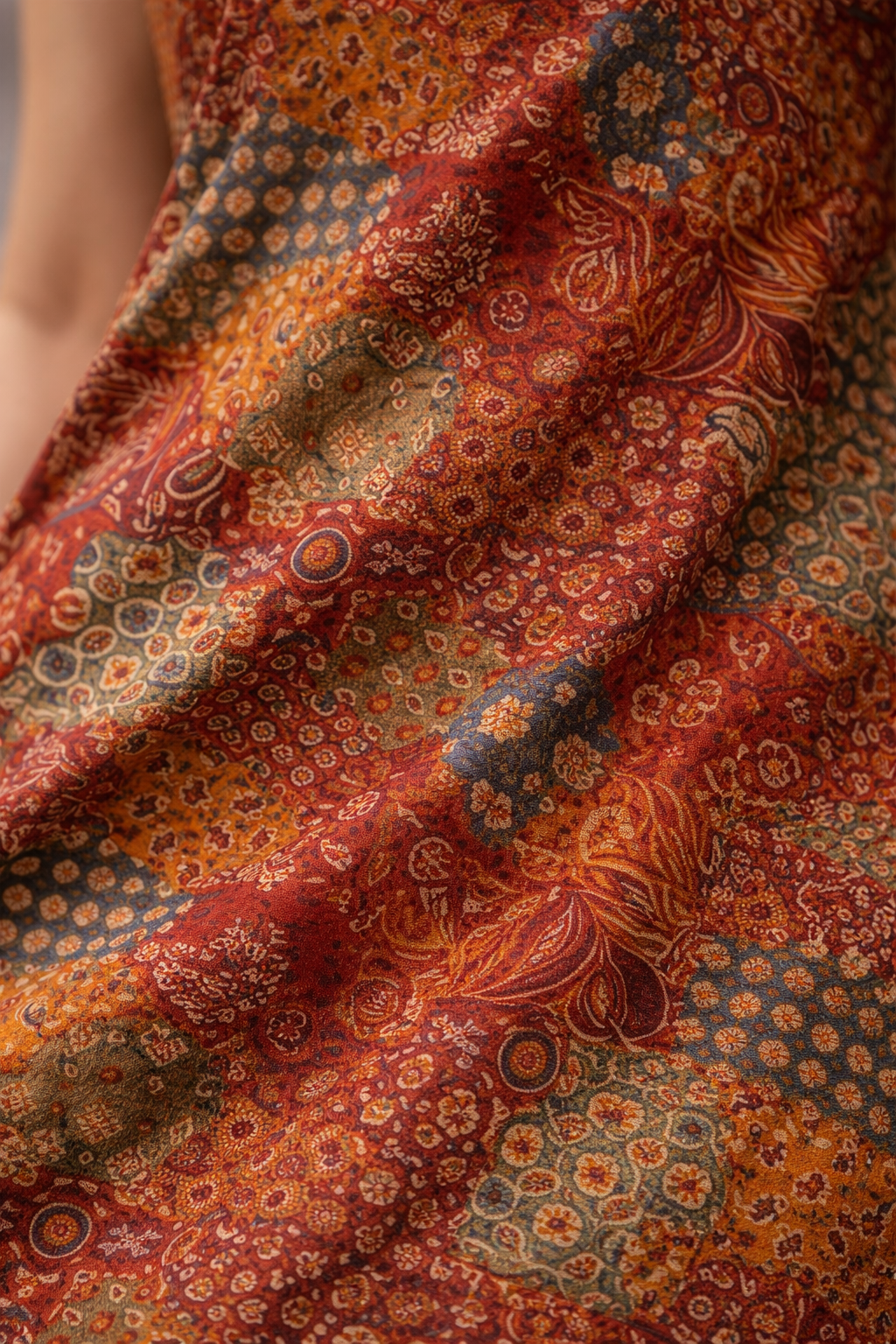 Printed A-Line Kurta Pant Set
