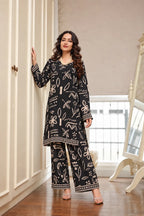 Noir Botanica Palazzo Set
