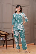 Floral Print Kurta Pant Set