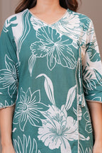 Floral Print Kurta Pant Set