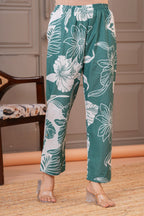 Floral Print Kurta Pant Set